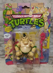 Vntg 1991 Playmates TMNT TATOO Teenage Mutant Ninja Turtles MOC Sealed on Card - Picture 1 of 7
