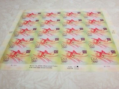 #4334 OLYMPICS Sheet of 20 42 Cent Postage Stamps MNH 2007/2008 Free Shipping - Image 1 of 2