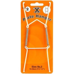 Wall Plate Hanger Medium 19-28cm X Hooks No. 2 - Picture 1 of 2