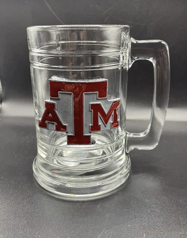 Texas A&M Aggies 16oz Glass Tankard, excellent condition Cover