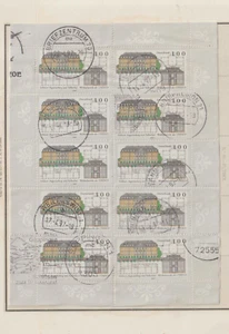 Alemania Arquitectura Mini Pliego de Sellos Sueltos sobre Papel año 1997 (GK-478 - Imagen 1 de 1