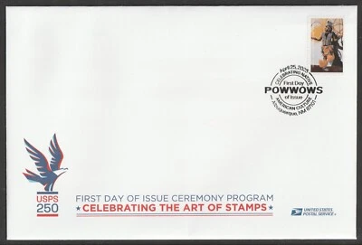 US 5981 Powwows Men's Hoop Dance Ceremony Program FDC 2025 - Image 1 of 3