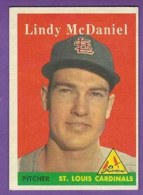 1958 Topps - #180  Lindy McDaniel - St. Louis Cardinals - ExMt+ - Image 1 of 2