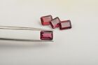 2 Piece Natural Pink Rhodolite Garnet 8X12mm Octagon Cut Loose Gemstones Lot