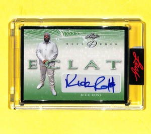 2023 Leaf Decadence Pop Century Rick Ross 4/5 Green Auto Autograph Card
