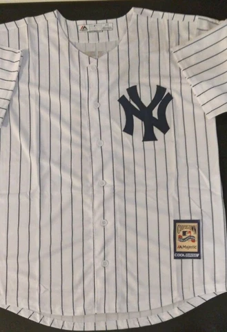 BABE RUTH NY YANKEES WHITE PINSTRIPE Cover