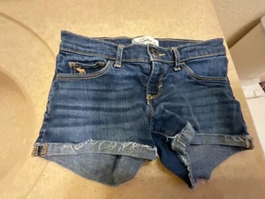 Abercrombie & Fitch Kids Shorts Blue Denim 5 pocket Cotton Children's Size 12  - Picture 1 of 4