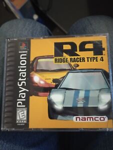 R4: Ridge Racer Type 4 w Reg & Namco Sony PlayStation 1 PS1 w/ reg card