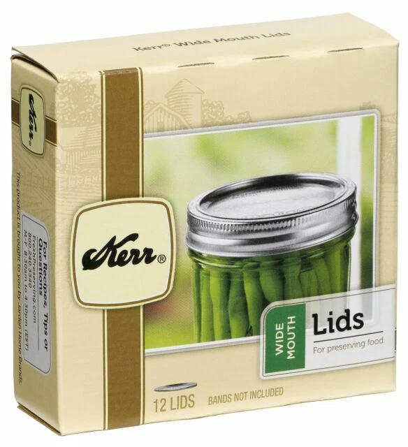 Kerr Wide Mouth Jar Lids - Set of 12