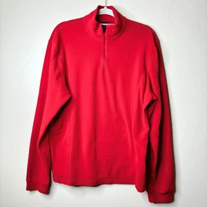 KJUS Giacca Donna L Rosso Pile L/S 1/4 Zip Pullover Accogliente Caldo Autunno Inverno - Foto 1 di 8