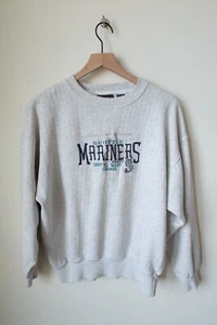 Sudadera DE COLECCIÓN Seattle Mariners 1997 AL West Champs Crable Ropa Deportiva Años 90 - Imagen 1 de 4