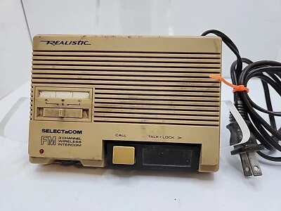 Vintage Realistic SELECTaCOM Channel Wireless Intercom #43-218A K22 - Image 1 of 4
