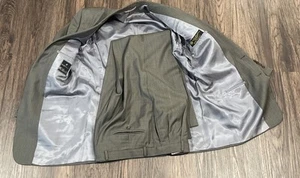 Hickey Freeman Suit Mens 42L Taupe 2 Button Loro Piana Tasmian Super 120s 36x32 - Picture 1 of 17