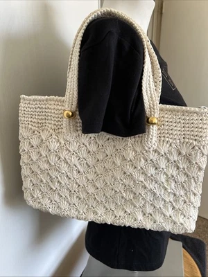 VTG Straw Woven Purse Made In Japan Exclusively For Broadway Dept  Store Classic - Image 1 of 4