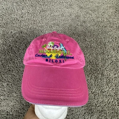 Jimmy Buffett Margaritaville Sombrero Gorra Correa Trasera Rosa Loro Biloxi Casino Para Hombres Foto 1 de 4