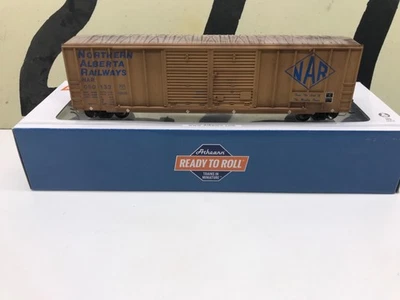 Athearn Ho Scale NAR Northern Alberta Railways 50' FMC DD Boxcar #050133  RTR - Image 1 of 4
