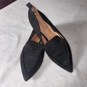 Jeffrey Campbell Viona Black Suede Pointy Toe Slide on Mule Size 7.5 - Picture 1 of 10