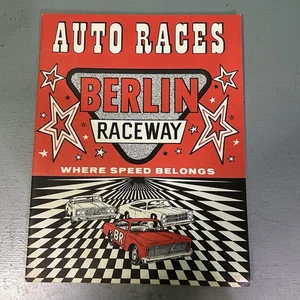 1977 BERLIN RACEWAY Vintage Program Auto Races Michigan Short Track Racing - Picture 1 of 11