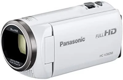 Panasonic Hd Video Camera V360M 16Gb High Magnification 90 Times Zoom White F/S - Image 1 of 3