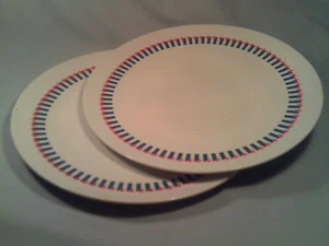 [Q19] Two TEXAS WARE 10" Dinner plates PMC - Picture 1 of 5