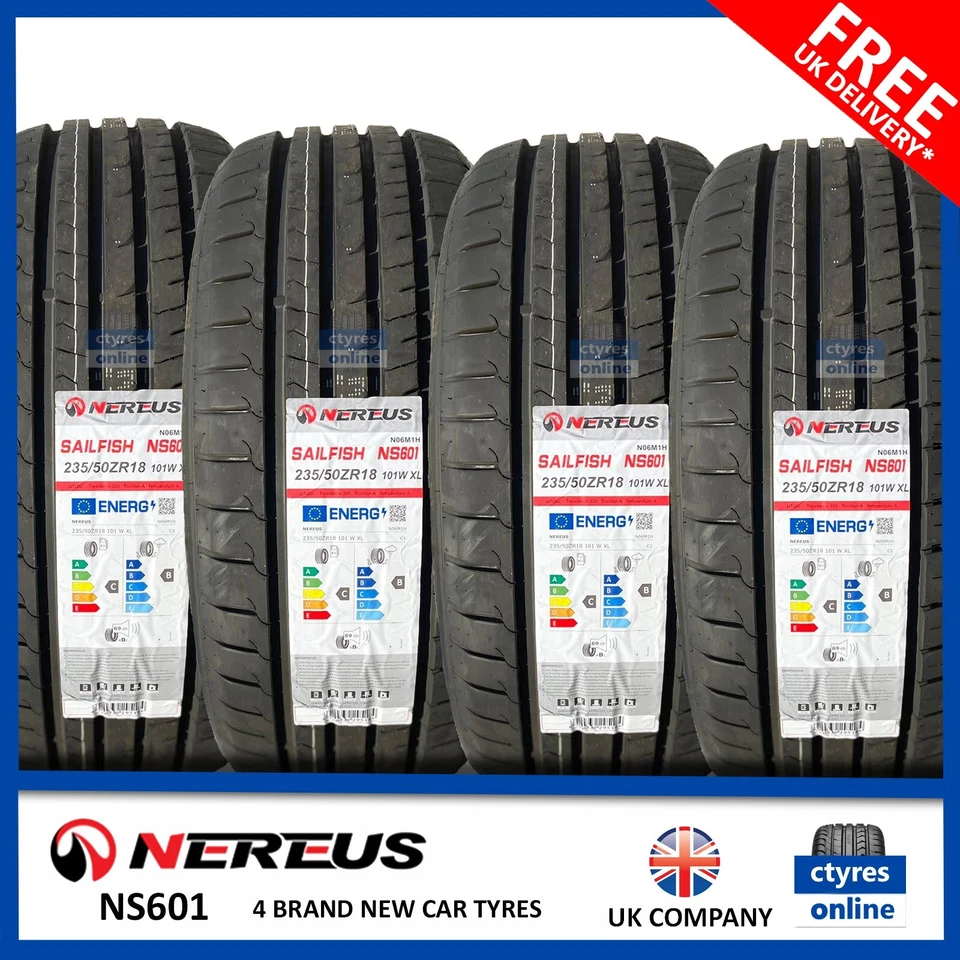 4 X New 235 50 18 NEREUS NS601 101W XL 235/50R18 2355018 *C/B RATED*  (4 TYRES) - Image 1 of 1