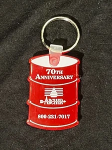 Archer Oil Lubricants 70th Anniversary Key Chain Omaha Nebraska - Picture 1 of 2