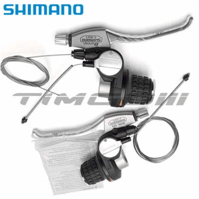Shimano SB-C201 3x8 Speed V-Brake Index Revo Twist Shifter Combo Lever Vintage - Image 1 of 4
