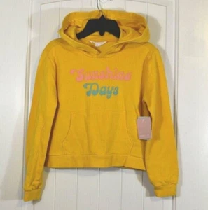 NWT GIRLS YOUTH O'NEILL SCOBIE HOODED PULLOVER SWEATSHIRT YELLOW LONG SLEEVE S - Picture 1 of 5