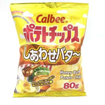 Mantequilla de miel Calbee Patato Chips 2,80 oz/80 g Foto 1 de 2