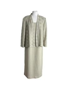 Vintage R&M Richards Womens Size 12 Petite Formal Dress 2 Piece Mother of Bride - Picture 1 of 10