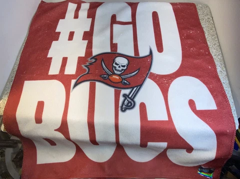 NFL Tampa Bay Buccaneers Red Go Bucs Rally Towel Logo 15" x 17" 100% Cotton NEW! Cover