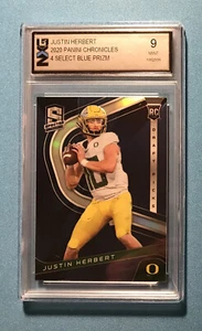 Justin Herbert 2020 Spectra Blue Prizm Rookie 4 Prizm- Graded NXG 9 Mint - Picture 1 of 2
