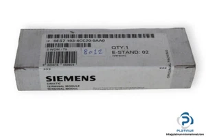 SIEMENS 6ES7 193-4CC20-0AA0 TERMINAL MODULE_6ES71934CC200AA0 - Picture 1 of 2