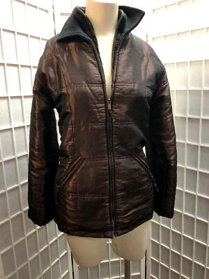 Jacqueline Ferrar, Mujer, Abrigo Abombado, Marrón Metálico Talla S.: Foto 1 de 4