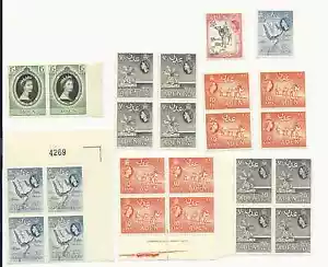 ADEN 1953 BIS 1958 POSTFRISCH BRIEFMARKEN & BLOCKS SCOTT #s 47, 49, 53, 54 & 57a KOSTENLOSER VERSAND - Bild 1 von 2