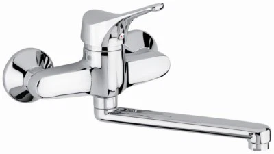 EMMEVI MISCELATORE LAVELLO CUCINA A MURO CANNA GIREVOLE ZEUS 5 ANNI GARANZIA ITALY