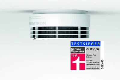 Genius Plus von Hekatron , ohne Sockel, 10 Jahre Batt.-Laufzeit, incl. Versand - Image 1 of 4