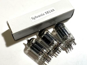 1 pieza - Tubo de vacío SYLVANIA 5814A (12AU7 / ECC82 / 6189) - Usado, probado - Imagen 1 de 9