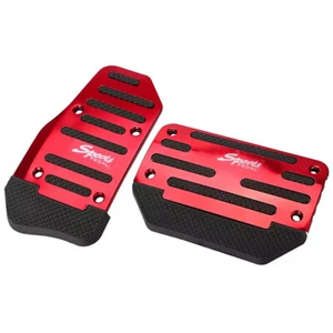HOT Pair Universal Aluminum Non-Slip Car Brake Accelerator Foot Rest Pedal US - Picture 1 of 15