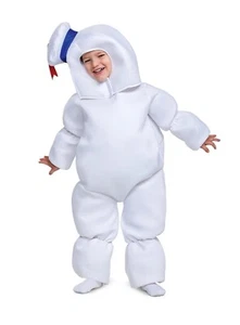 New Ghostbusters Stay Puft Marshmallow Man Toddler 3T-4T Halloween Costume - Picture 1 of 4