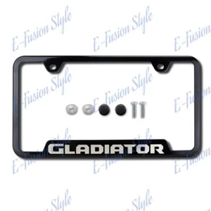 Au-Tomotive Gold for JEEP GLADIATOR Stainless Laser Etched License Plate Frame - Picture 1 of 5