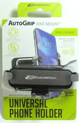 Bracketron AutoGrip Clamp Vent Mount For iPhone 13/12/11/XR/8,Galaxy S21/S20/S10 - Image 1 of 2