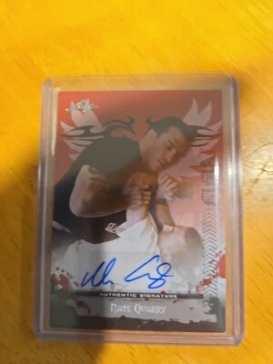 2010 Leaf MMA Nate Quarry Rock Live UFC Ultimate Fighter Uncensored #AU-NQ1 Auto - Image 1 of 3