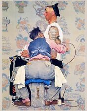 The Tattooist by Norman Rockwell art painting print