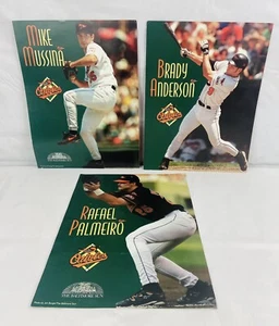 Vintage MLB Baltimore Orioles 3pc DOUBLE SIDED Posters 13”x10” Baseball  - Picture 1 of 10
