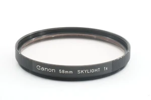 Genuine CANON 58mm SKYLIGHT Lens Filter For 85mm F1.8, 100mm F2, 135mm F2.5 Lens - Picture 1 of 6