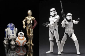 Star Wars Stormtrooper 2 Pack & C-3PO&R2-D2 with BB-8 1/10 Scale Figure - Picture 1 of 12