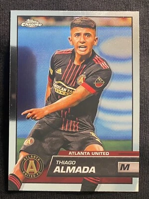 2023 Topps Chrome MLS Thiago Almada Atlanta United #185. - Image 1 of 2