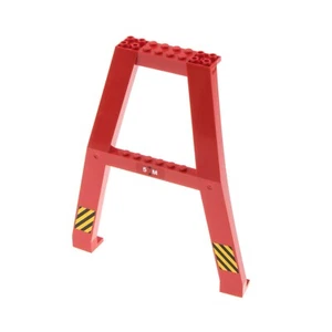 2x LEGO City Kran Stütze Fuß Rot 2635 Gebraucht - Bild 1 von 1
