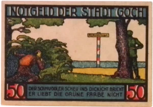 1922 Germany GOCH 50 Phennig Notgeld / Banknote  - Picture 1 of 2